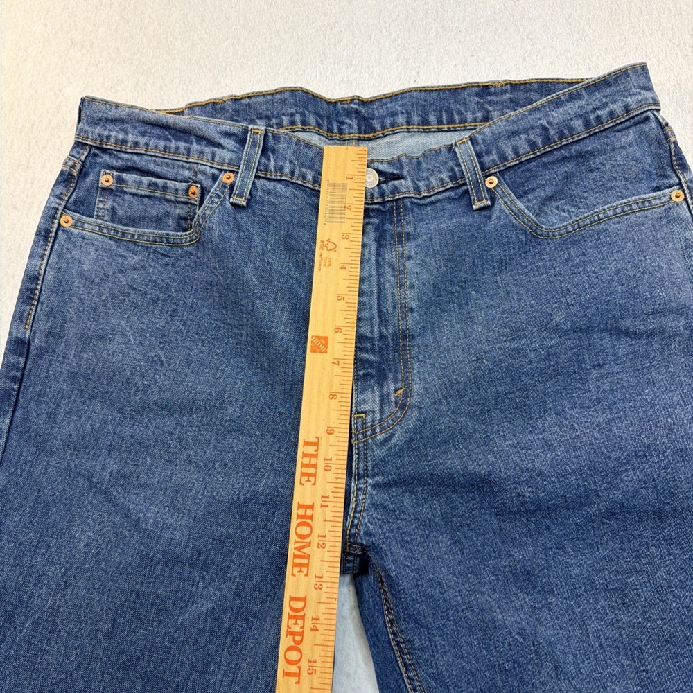 Levis 541 Jeans Mens 39x30 Blue Athletic Tapered Medium Wash Denim Pants - Picture 6 of 16